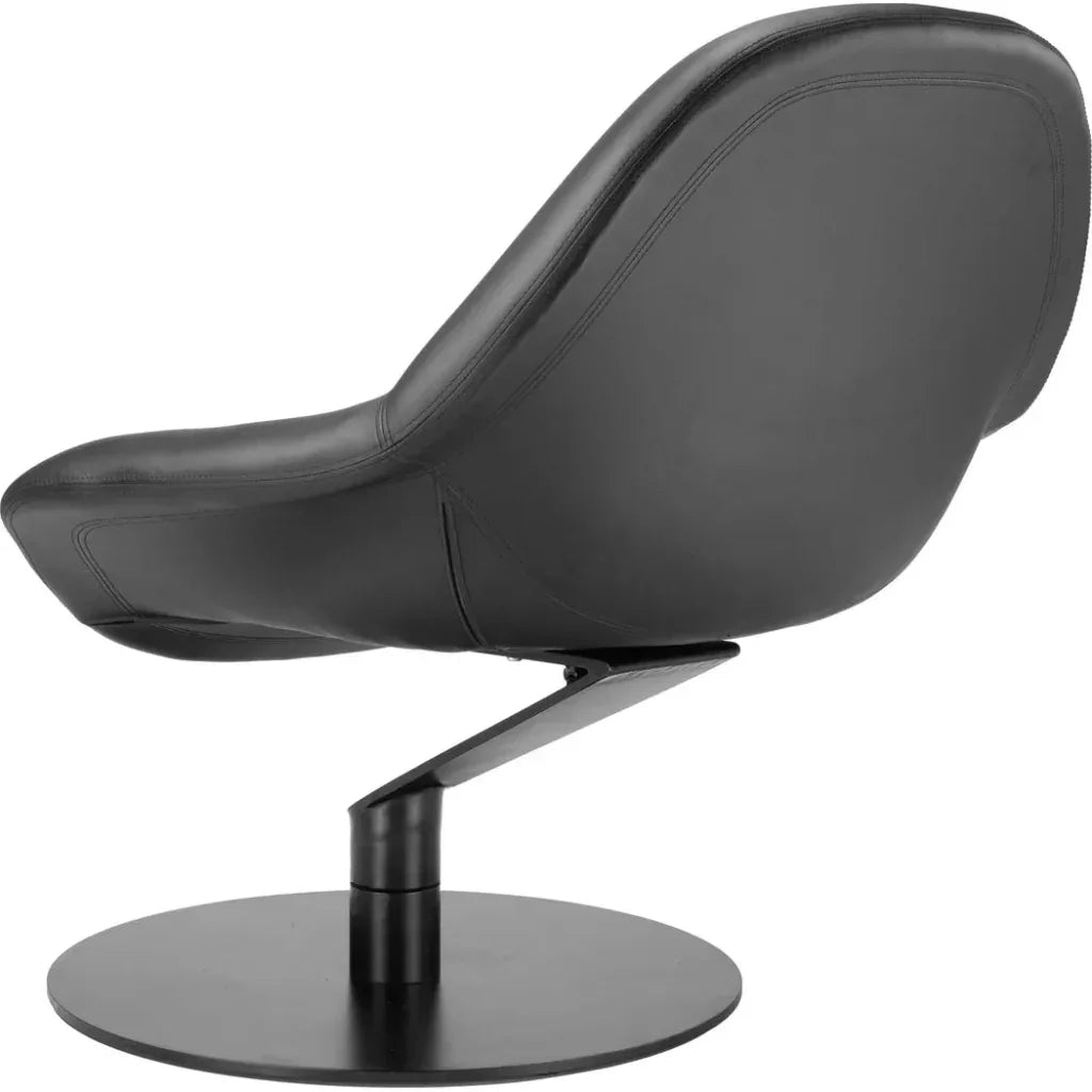 Poole Wood & Steel Black Accent Chair - LOOMLAN - Zuo Modern - Accent Chairs