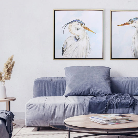 Portrait of Nature Blue Canvas Art