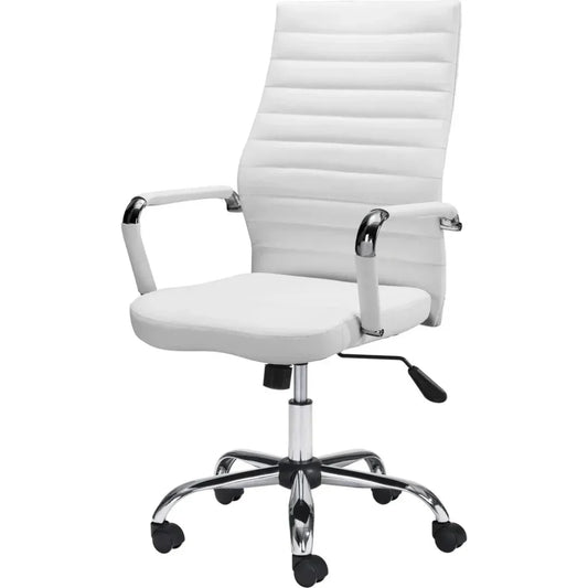 Primero Office Chair White-Office Chairs-Zuo Modern-LOOMLAN