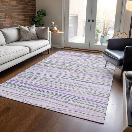 Prizme Purple Washable Indoor - Outdoor Rug - LOOMLAN - LOOMLAN Rugs - Outdoor Rugs