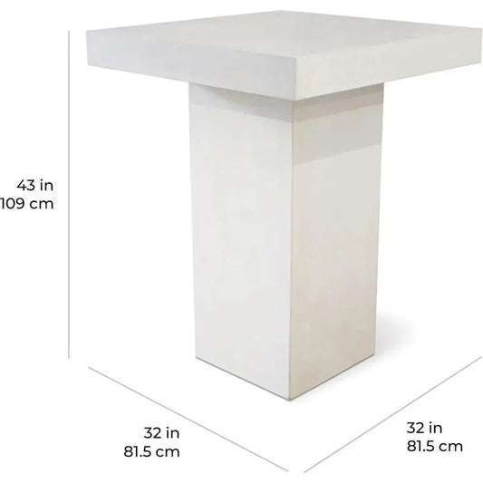 Provence Bar Table - Slate Grey Outdoor Bar Table-Outdoor Dining Tables-Seasonal Living-LOOMLAN