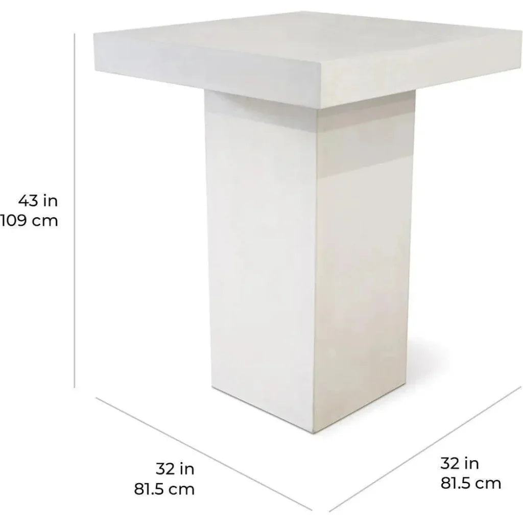 Provence Bar Table - Slate Grey Outdoor Bar Table-Outdoor Dining Tables-Seasonal Living-LOOMLAN