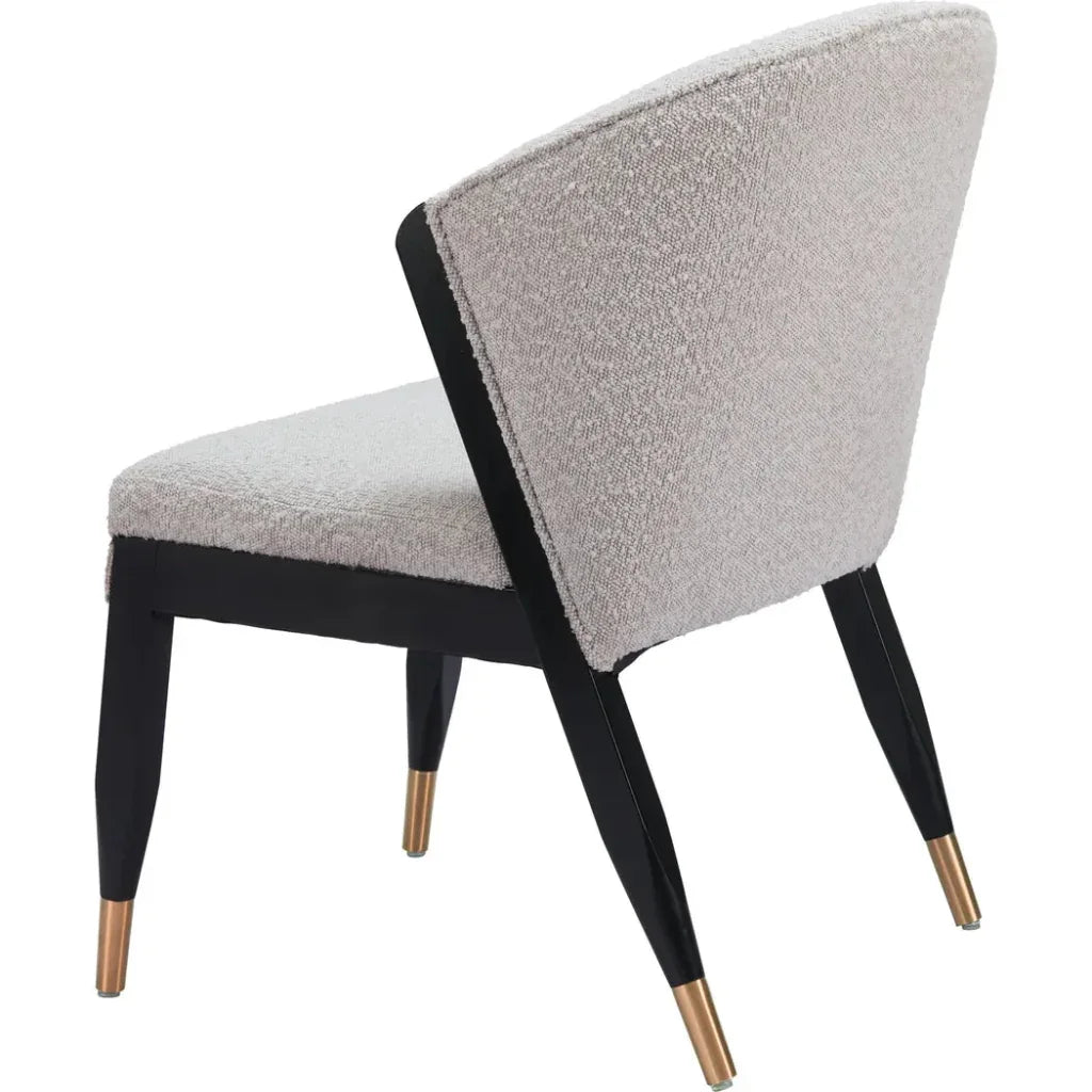 Pula Misty Gray Armless Dining Chair - LOOMLAN - Zuo Modern - Dining Chairs