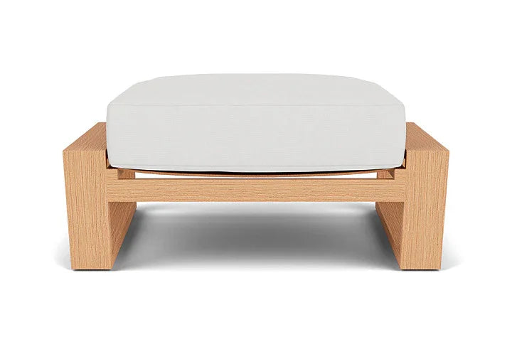 Pursuit Aluminum Outdoor Ottoman-Outdoor Ottomans-Lloyd Flanders-LOOMLAN