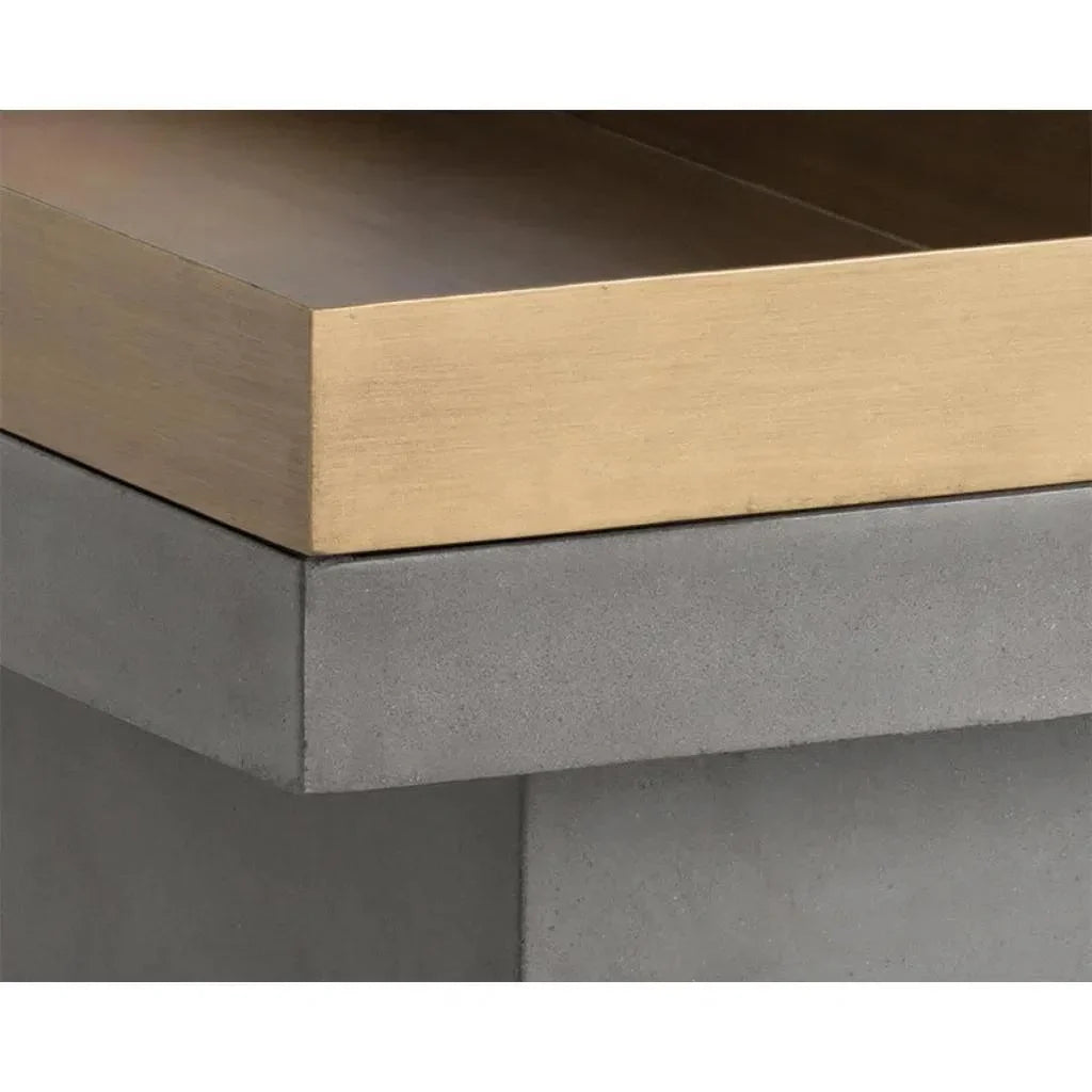 Quill Natural Concrete Coffee Table - LOOMLAN - SUNPAN - Coffee Tables