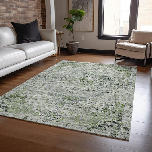 Raeor Aloe Washable Indoor-Outdoor Rug