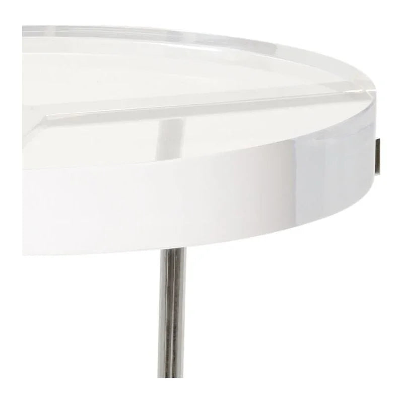 Ragsdale Acrylic Tripod Base Side Table - LOOMLAN - Chelsea House - Side Tables