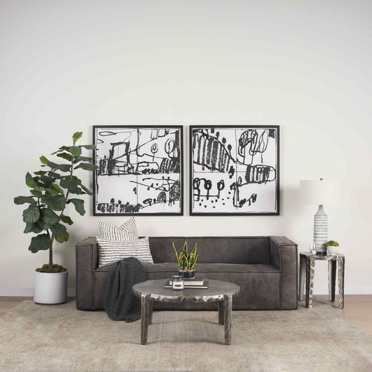 Randy Aluminum Round Coffee Table