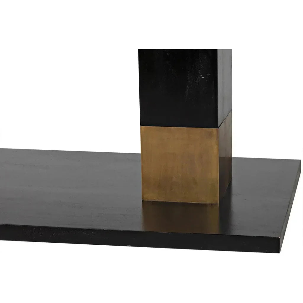 Ravenko Dining Table-Dining Tables-Noir-LOOMLAN