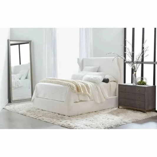 Rectangle Floor Caden Mirror Cream Pine Gray Pine-Floor Mirrors-Essentials For Living-LOOMLAN