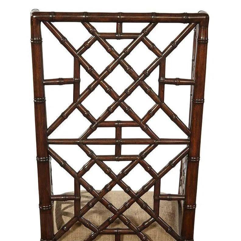 Regency Wingback Mahogany Armchair 2PC - LOOMLAN - Furniture Classics - Dining Chairs