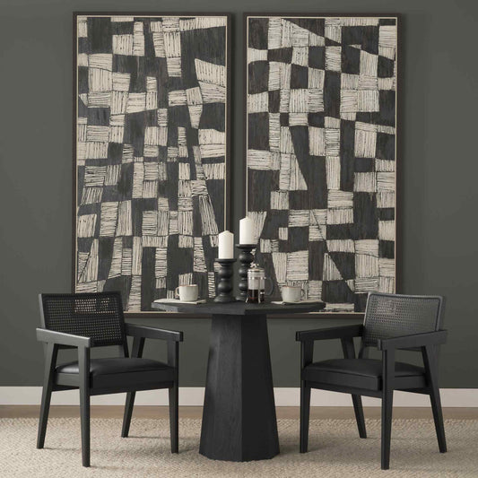 Reid Leather Dining Armchair 2PC