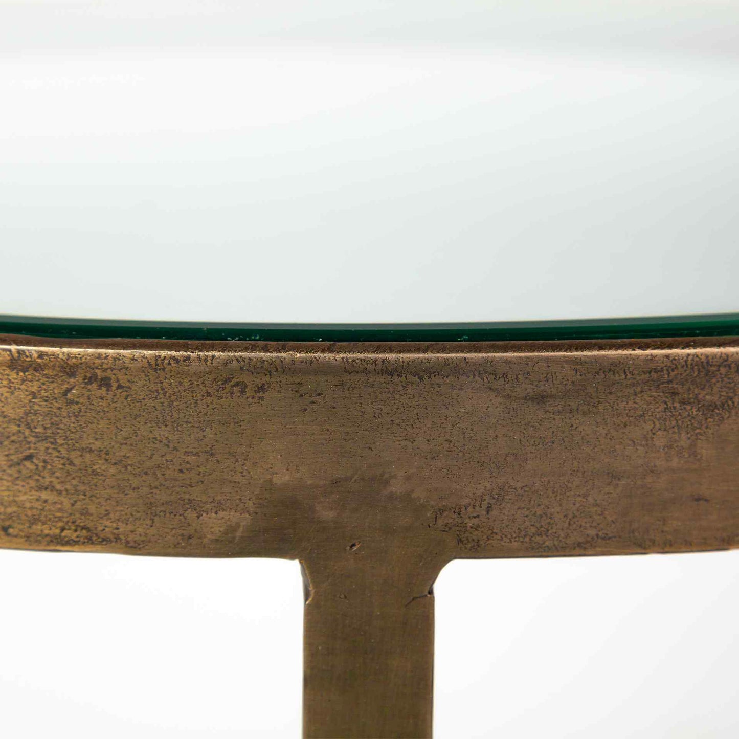 Reinhardt Glass Top Round Side Table