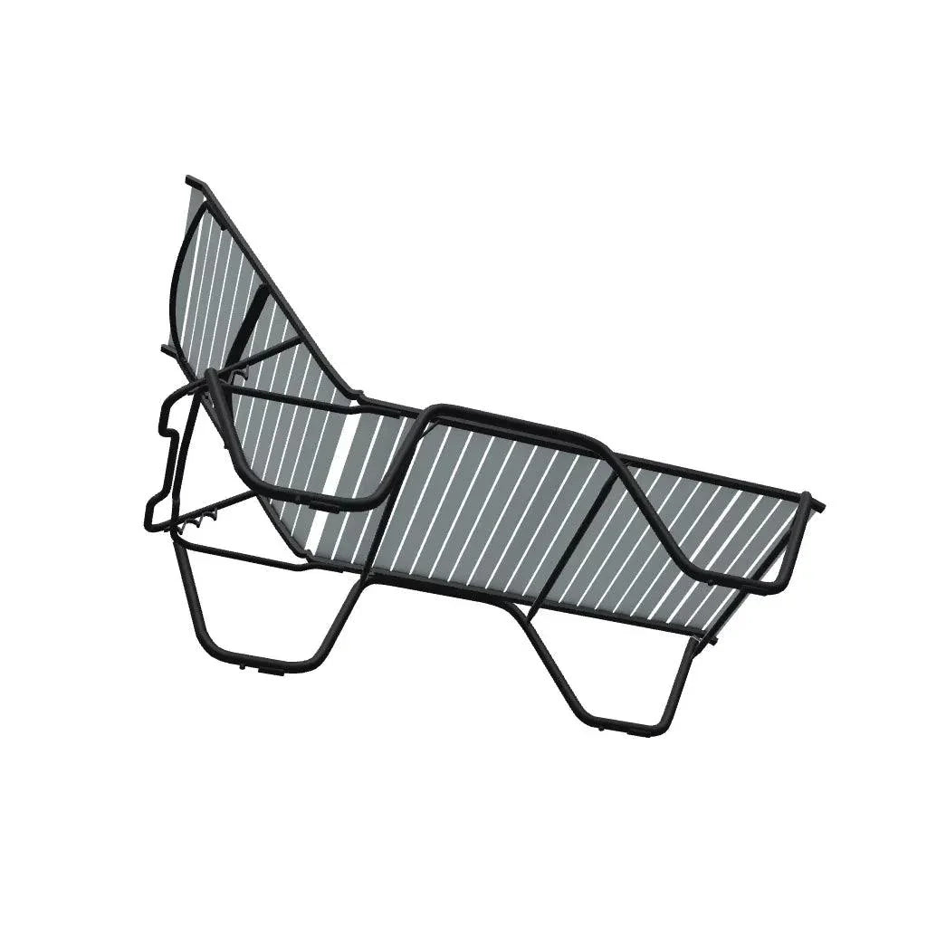 Reliance Contract Strap 16" Lay-Flat Stacking Chaise-Outdoor Chaises-Telescope-LOOMLAN