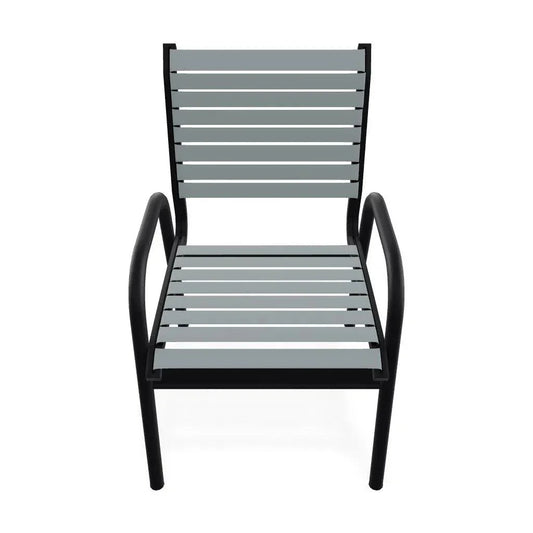 Reliance Contract Strap Stacking Bistro Chair-Outdoor Accent Chairs-Telescope-LOOMLAN