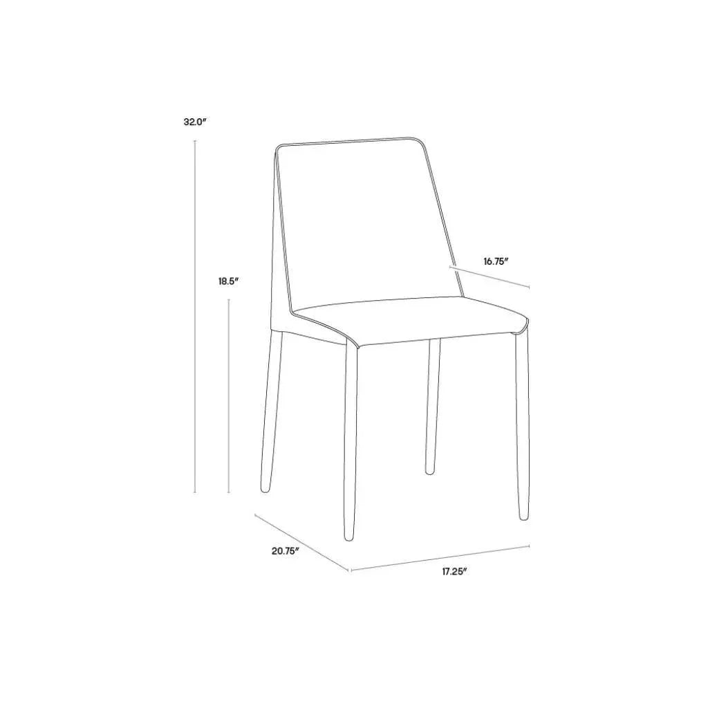 Renee Fabric Dining Chair - LOOMLAN - SUNPAN - Dining Chairs