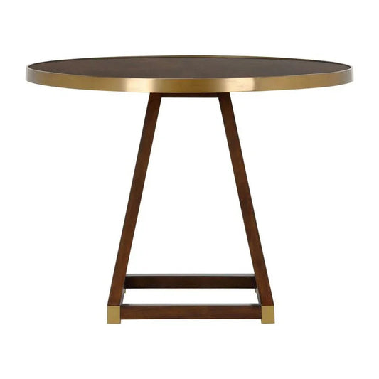 Renzo Wooden Round Center Table - LOOMLAN - Wildwood - Side Tables