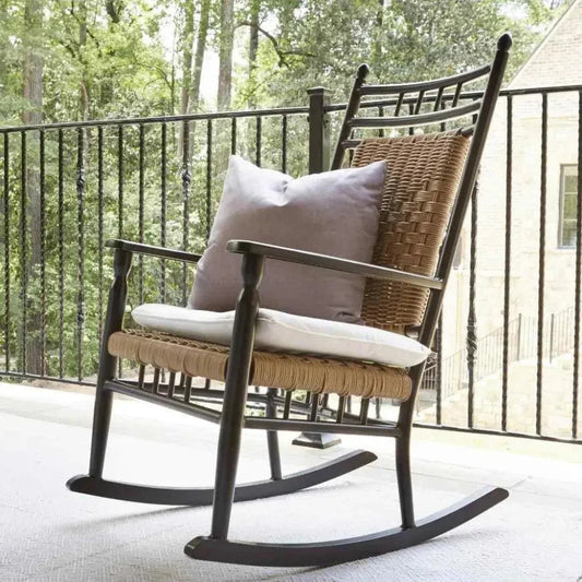 Replacement Cushions For Low Country Porch Rocker-Outdoor Replacement Cushions-Lloyd Flanders-LOOMLAN