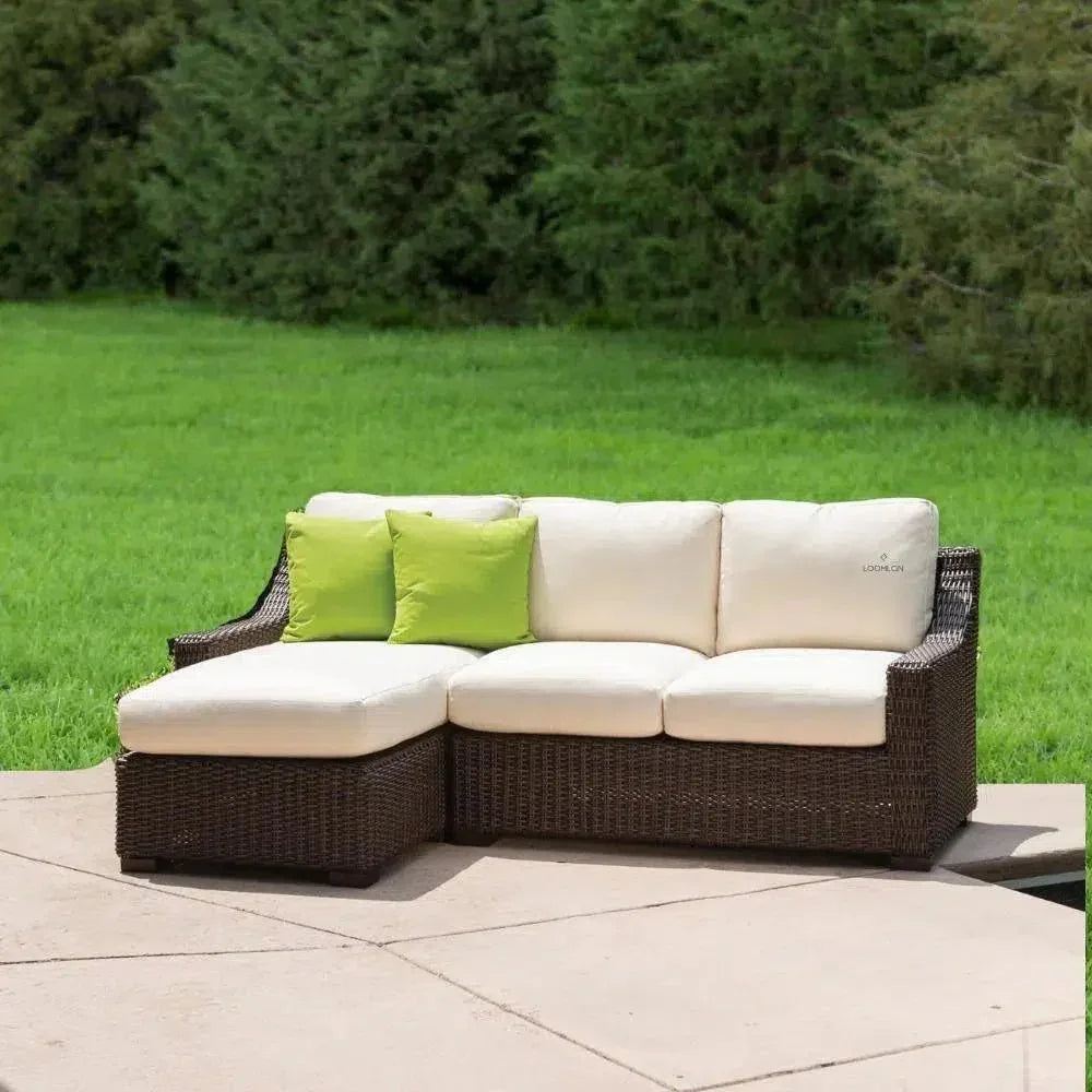 Replacement Cushions For Mesa Outdoor Left Loveseat-Outdoor Replacement Cushions-Lloyd Flanders-LOOMLAN