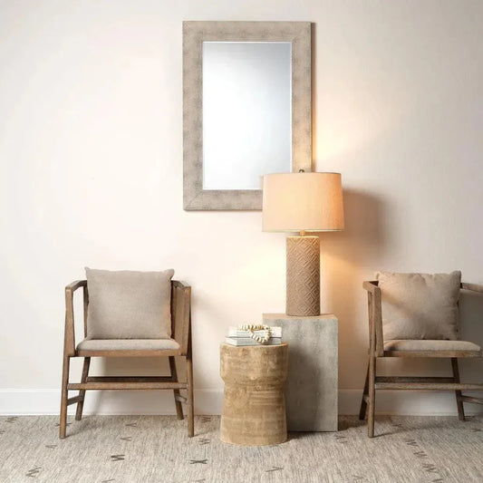 Reversible Faux Shagreen Rectangle Wall Mirror - LOOMLAN - Jamie Young - Wall Mirrors
