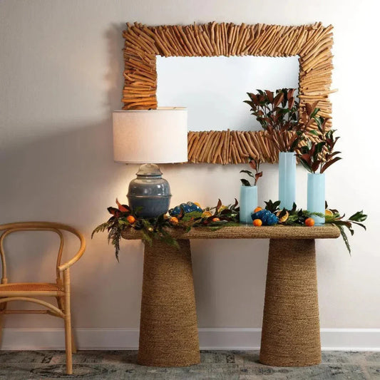 Reversible Natural Driftwood Rectangle Wall Mirror - LOOMLAN - Jamie Young - Wall Mirrors