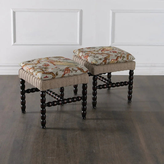 Rhodes Fabric Comfort Ottoman - LOOMLAN - Peninsula Home - Ottomans