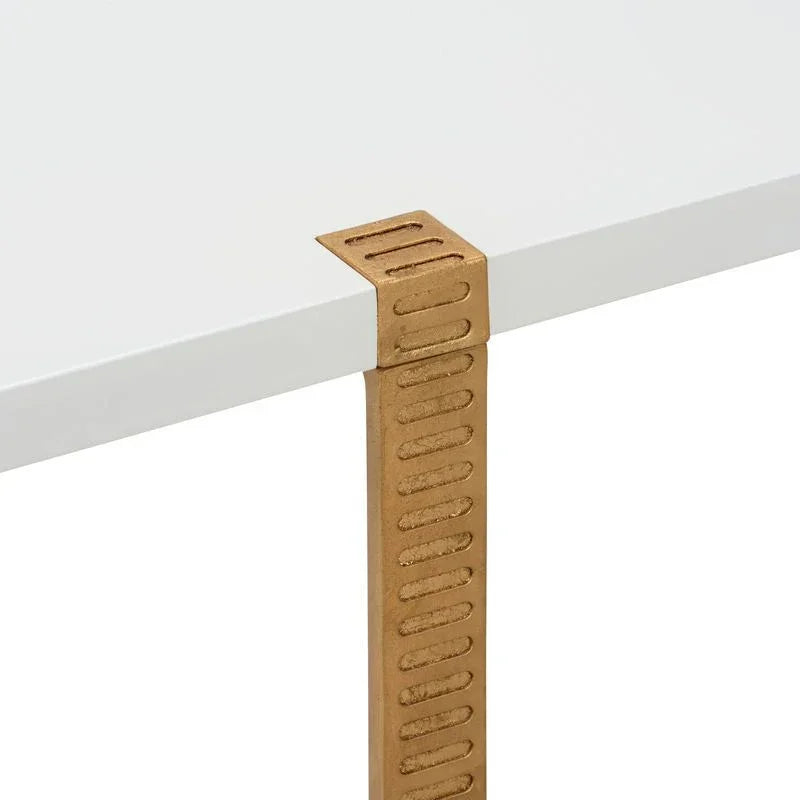 Ribbed Metal Framed Square Cocktail Table - LOOMLAN - Chelsea House - Coffee Tables