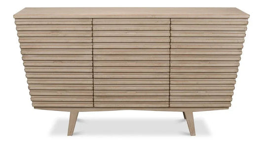 Ribbed Nine Drawer Wood Chest - LOOMLAN - Sarreid - Chests