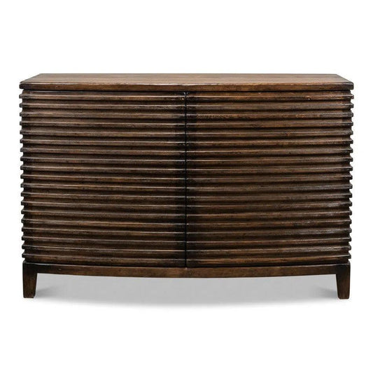 Ribbed Remington Small Sideboard - LOOMLAN - Sarreid - Sideboards