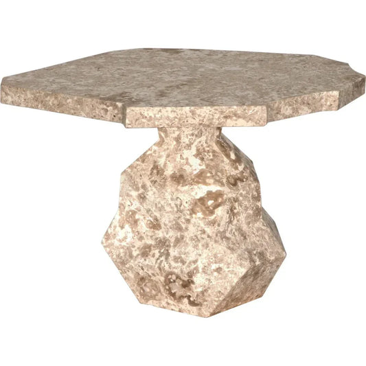 Rind Geometric Marble Side Table