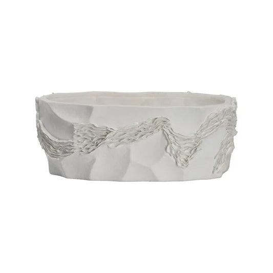 Ripple Organic Shape Ceramic Bowl - LOOMLAN - Chelsea House - Boxes & Bowls