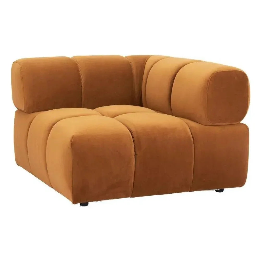 Rist Brown Corner Chair - LOOMLAN - Zuo Modern - Sofas & Loveseats