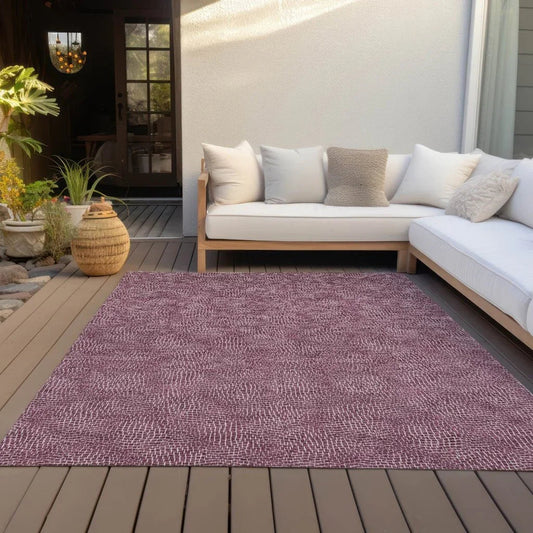 Riyala Purple Washable Indoor-Outdoor Rug-Outdoor Rugs-LOOMLAN Rugs-LOOMLAN