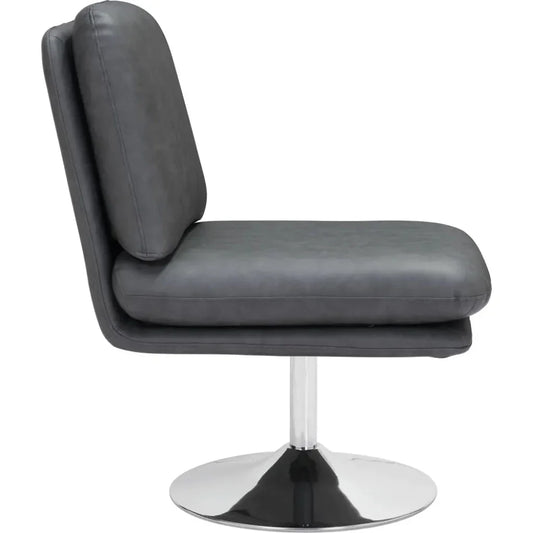 Rory Accent Chair Gray-Office Chairs-Zuo Modern-LOOMLAN