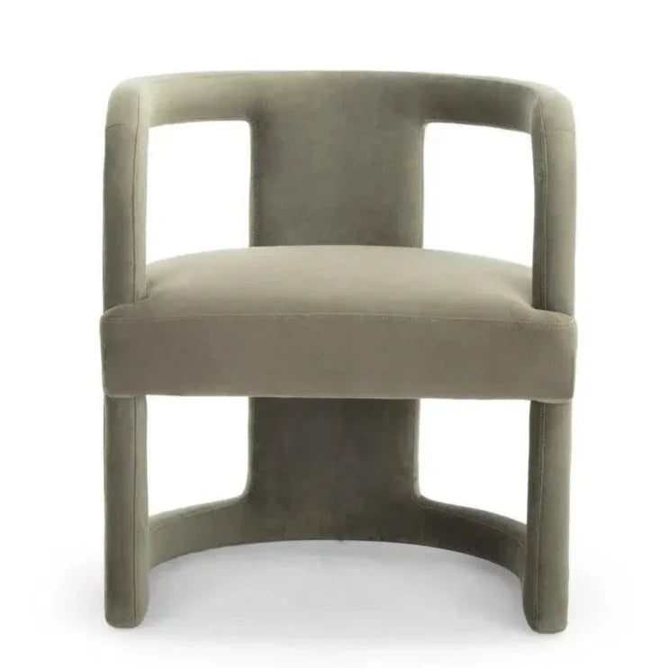 Rory Velvet Accent Armchair - LOOMLAN - Urbia - Accent Chairs