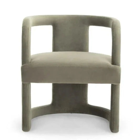 Rory Velvet Accent Armchair - LOOMLAN - Urbia - Accent Chairs