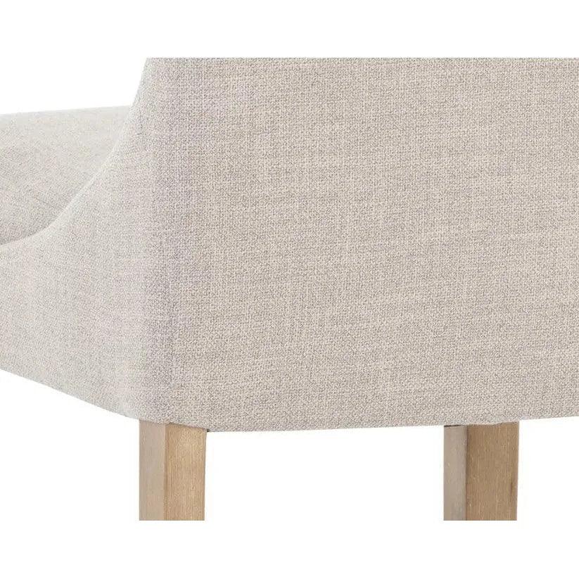 Rosine Counter Stool Effie Flax Solid Birch Wood - LOOMLAN - SUNPAN - Counter Stools