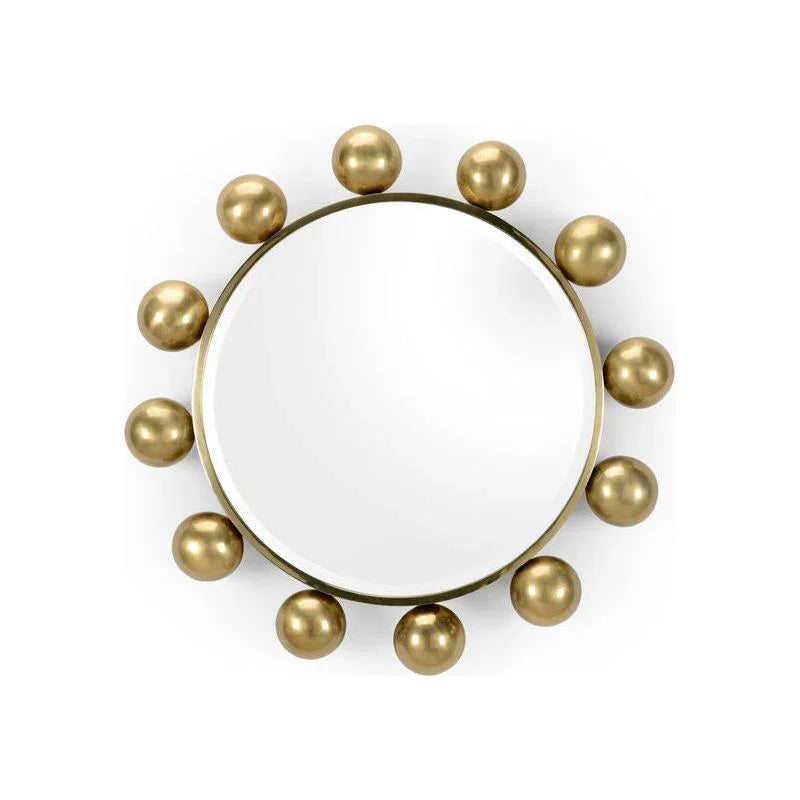 Round - A - Bout Iron Framed Wall Mirror - LOOMLAN - Wildwood - Wall Mirrors