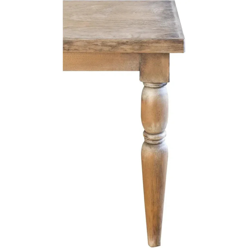 Rusic Farmhouse Wood Dining Table Pilar Seats 8-Dining Tables-Peninsula Home-LOOMLAN