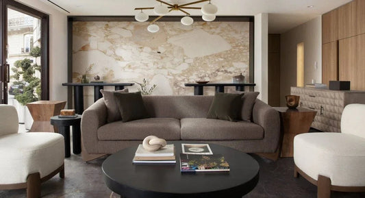 Ryder Toffee Polyester Fabric Modern Sofa - LOOMLAN - Diamond Sofa - Sofas & Loveseats