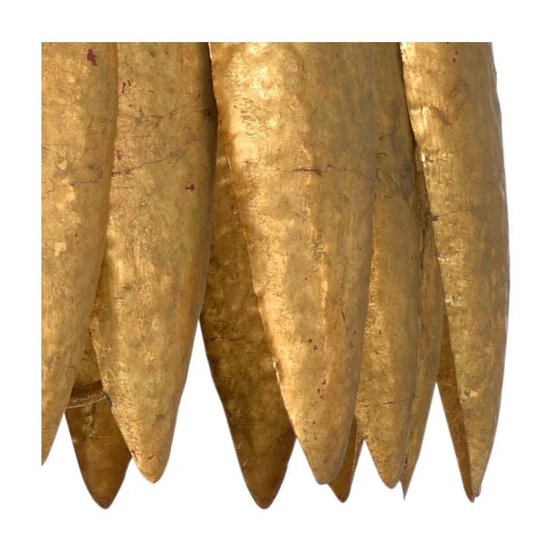 Ryland Antique Gold Leaf Finish Chandelier - LOOMLAN - Wildwood - Chandeliers