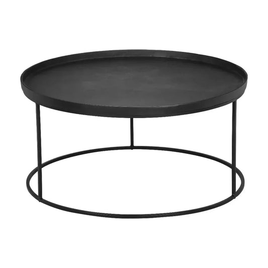 Sana Aluminum Topped Round Coffee Table - LOOMLAN - Urbia - Coffee Tables