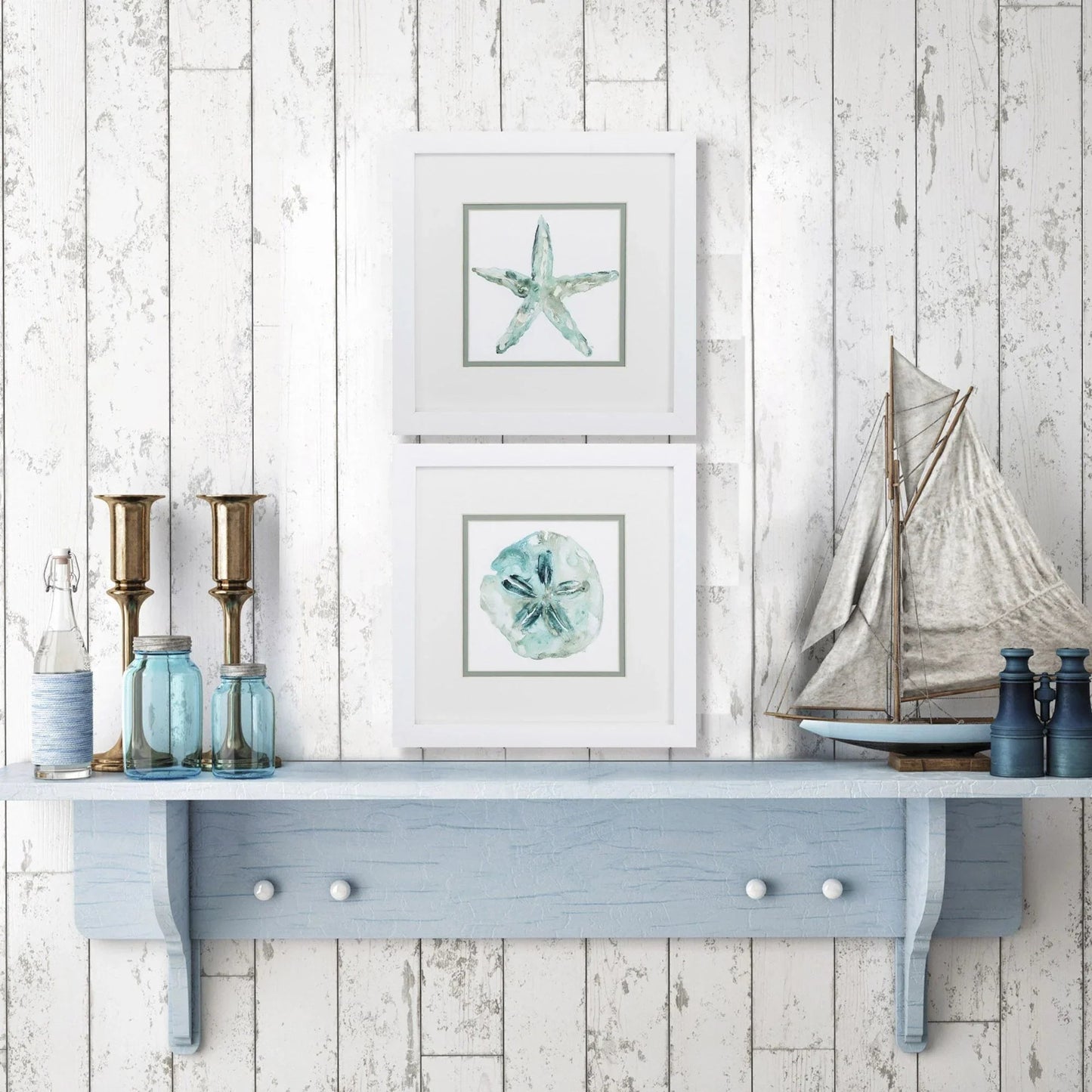 Sandstar Glass Front Framed Wall Art 2PC