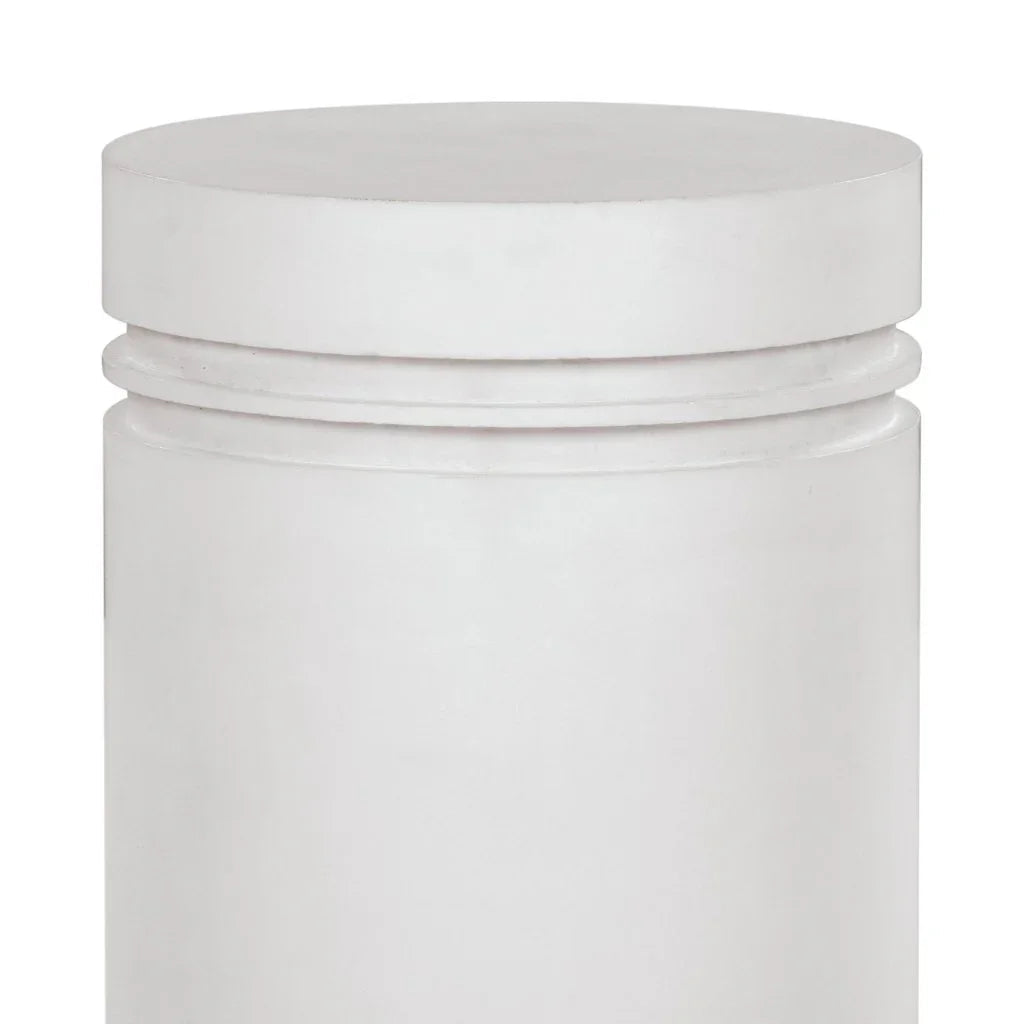 Santori Double Ring Concrete Patio Accent Table - LOOMLAN - Seasonal Living - Outdoor Side Tables