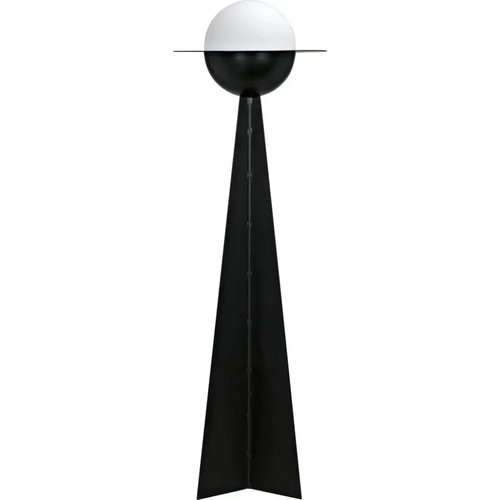Saturn Floor Lamp-Floor Lamps-Noir-LOOMLAN