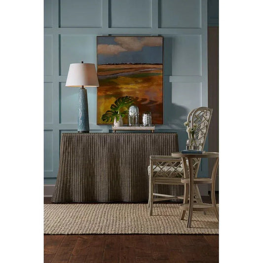 Savannah Natural Wicker Covered Console Table - LOOMLAN - Wildwood - Console Tables