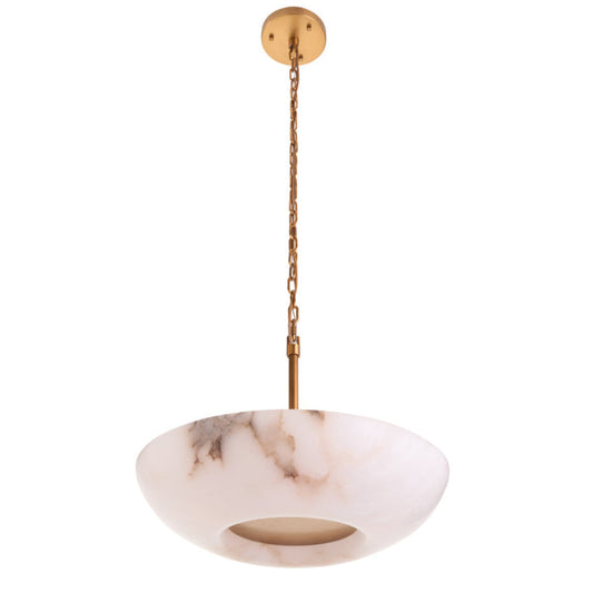 Savino Veined Alabaster Cream Pendant