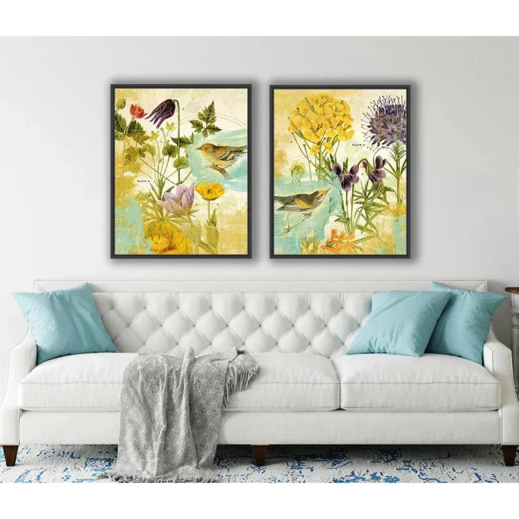 Second Bird the Garden Artwork d Canvas Floating - LOOMLAN - LOOMLAN - Canvas Art