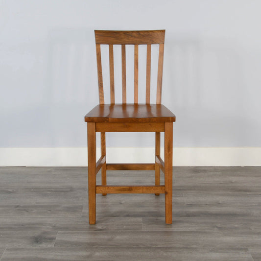 Sedona Slatback Wood Barstool 2PC