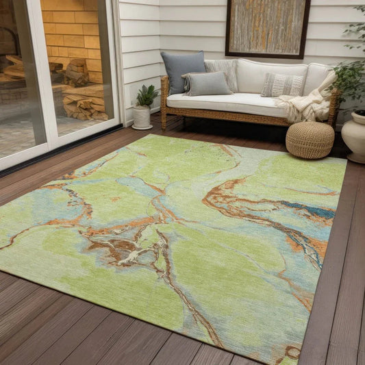 Selene Aloe Washable Indoor-Outdoor Rug-Outdoor Rugs-LOOMLAN Rugs-LOOMLAN